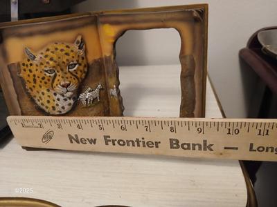 Black jewelry box - Jungle themed soap dispenser and a picture frame