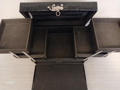 Black jewelry box - Jungle themed soap dispenser and a picture frame