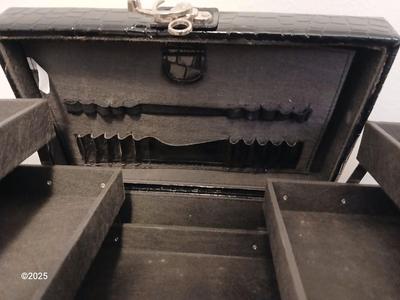 Black jewelry box - Jungle themed soap dispenser and a picture frame