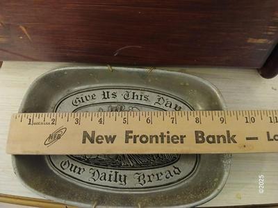 Breadbox - Daily bread plate - and cute I don't like Morning people, Mornings or people tin sign.,
