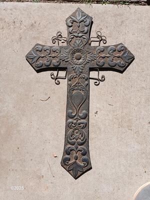 Large decorative cross for home or garden