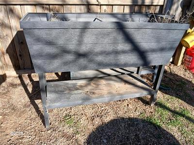 Raised garden bed with watering options and dirt (1 of 2)