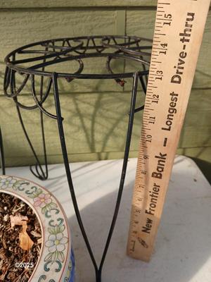 9" Fishbowl planter - Flowerpot - with two plant stands