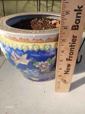 9" Fishbowl planter - Flowerpot - with two plant stands
