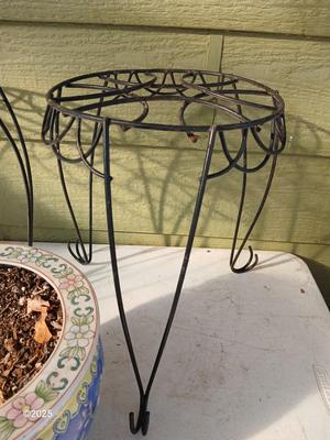 9" Fishbowl planter - Flowerpot - with two plant stands