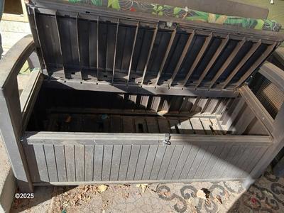 Keter garden bench with storage under the seat