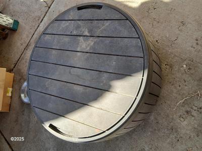 Round Keter table / Patio Storage box