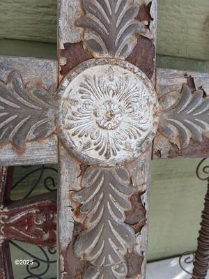 Religious Cross Decor for home or garden - one is cast iron