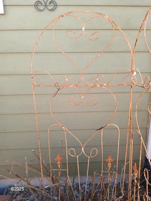 Antique Iron - heavy metal garden trellis (2 of 3)