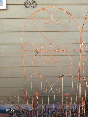 Antique Iron - heavy metal garden trellis (2 of 3)