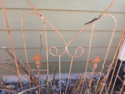 Antique Iron - heavy metal garden trellis (2 of 3)