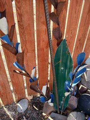 HUGE and heavy Flower yard art - Handmade - One of a kind!