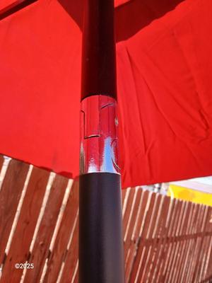 Rectangular umbrella with weighted umbrella stand -