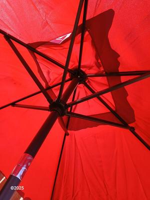 Rectangular umbrella with weighted umbrella stand -