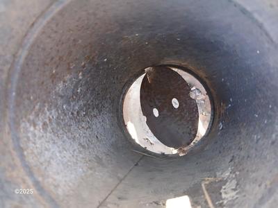 Old metal chiminea for parts. repair, or crafting