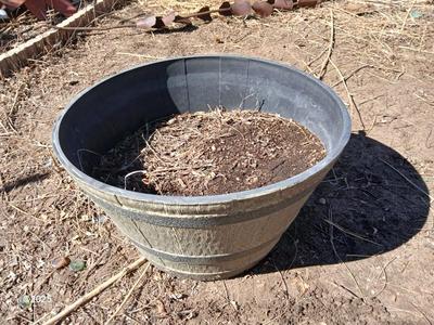 Dura plastic Planter - Flowerpot - Whisky barrel look pot (2 of 3)