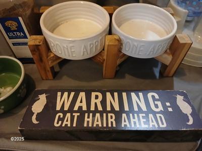 For the dogs & cats - Feed bowls - Safety cone - kennel cover- and more