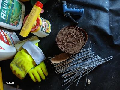 Yard & Garden chemicals - small tools - and landscape fabric