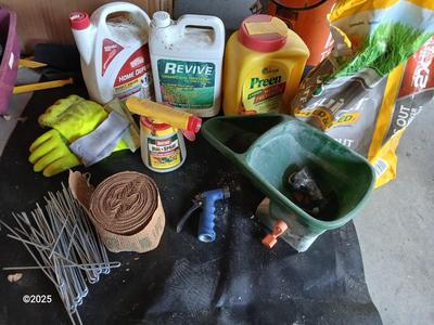 Yard & Garden chemicals - small tools - and landscape fabric