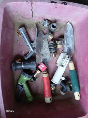 Yard and Garden chemicals - Hand held small Garden tools and hose attachments