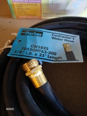 New 25-foot garden hose with stepping stone making kit
