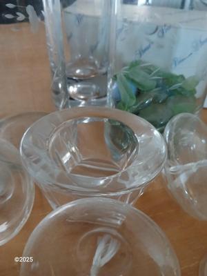 Princess house vases with oil candles