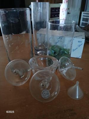 Princess house vases with oil candles