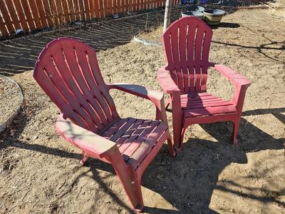 Two Adirondack chairs (2 of 3 lots)