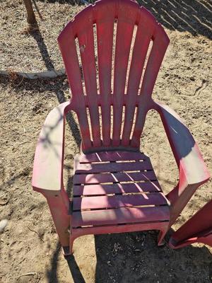 Two Adirondack chairs (2 of 3 lots)