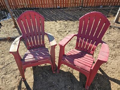 Two Adirondack chairs (2 of 3 lots)