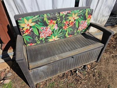 Keter bench with under storage