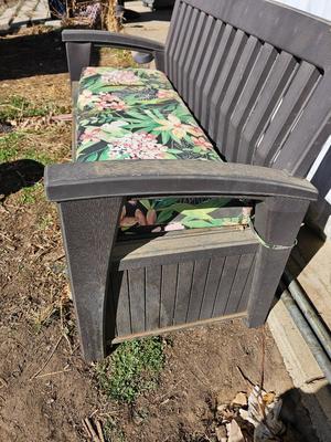 Keter bench with under storage