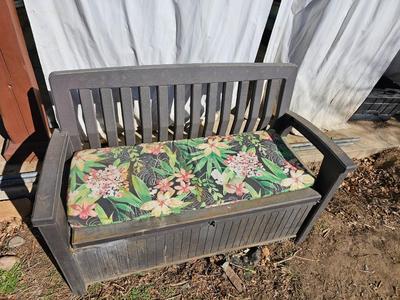 Keter bench with under storage