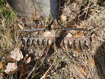 Yard and garden hand tools - Hard rake - shovel - garden weasel cultivator