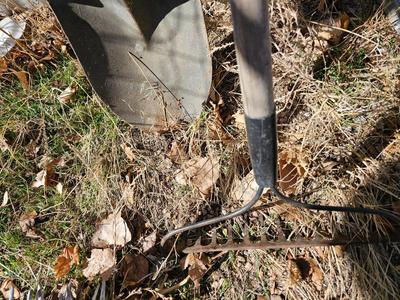 Yard and garden hand tools - Hard rake - shovel - garden weasel cultivator