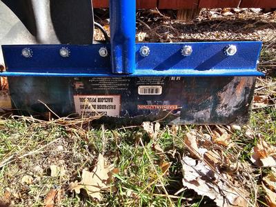 Yard and garden hand tools with fiberglass handles - Shovel -bow rake and 14" scraper tool