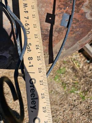 Rustic handmade one of a kind Yard / garden art - made from auto springs and more