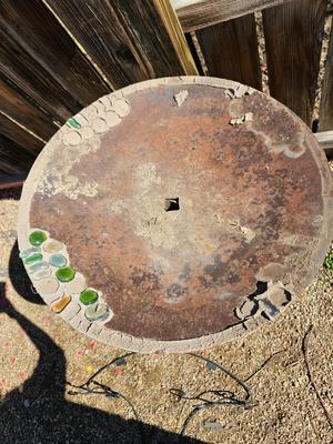 Rustic handmade one of a kind Yard / garden art - made from auto springs and more