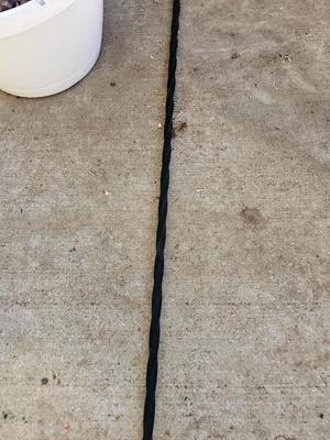 Garden Shepherd's hook with a hanging flower pot