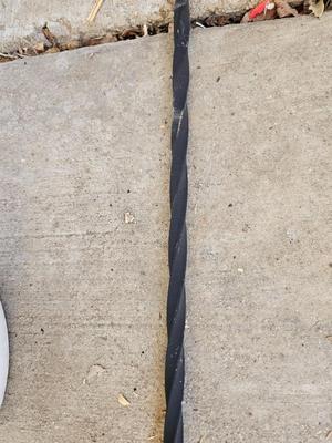 Garden Shepherd's hook with a hanging flower pot