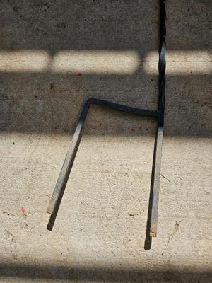 Garden Shepherd's hook with a hanging flower pot