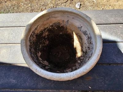 Two nice ceramic flowerpots - planters - pots and a stained-glass tray