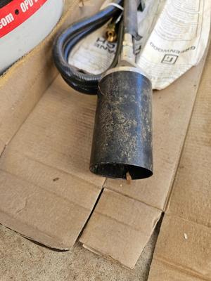 Propane torch weed burner with propane bottle