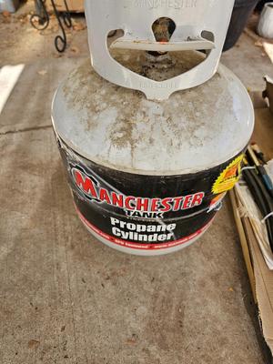 Propane torch weed burner with propane bottle