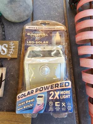 Small yard / garden decor - tin / metal carrots - whirl gigs - metal donkey - new solar light and more