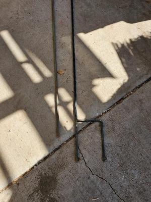 Two nice shepherd's hooks - yard & garden