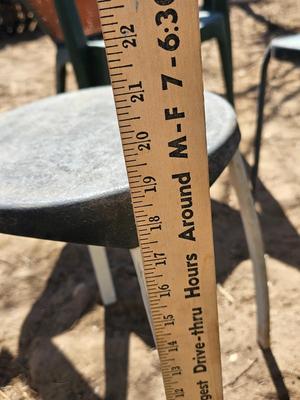 Patio chair - bar stool - and a small outdoor patio table