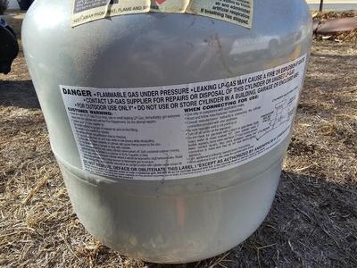 Full propane bottle