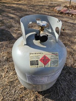 Full propane bottle