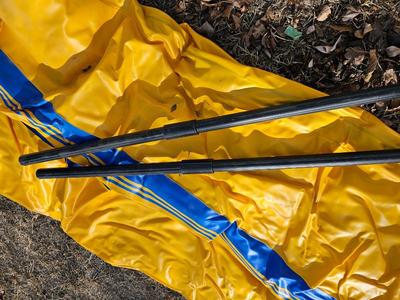Sevylor rubber raft with oars